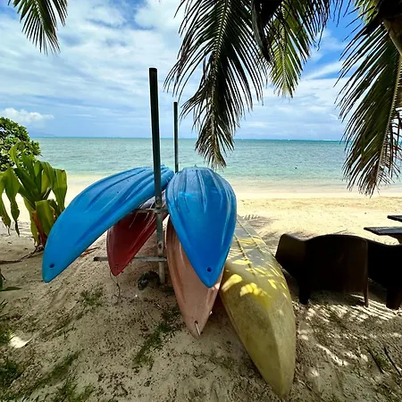 Fare Miti Access Private White Sand Beach
